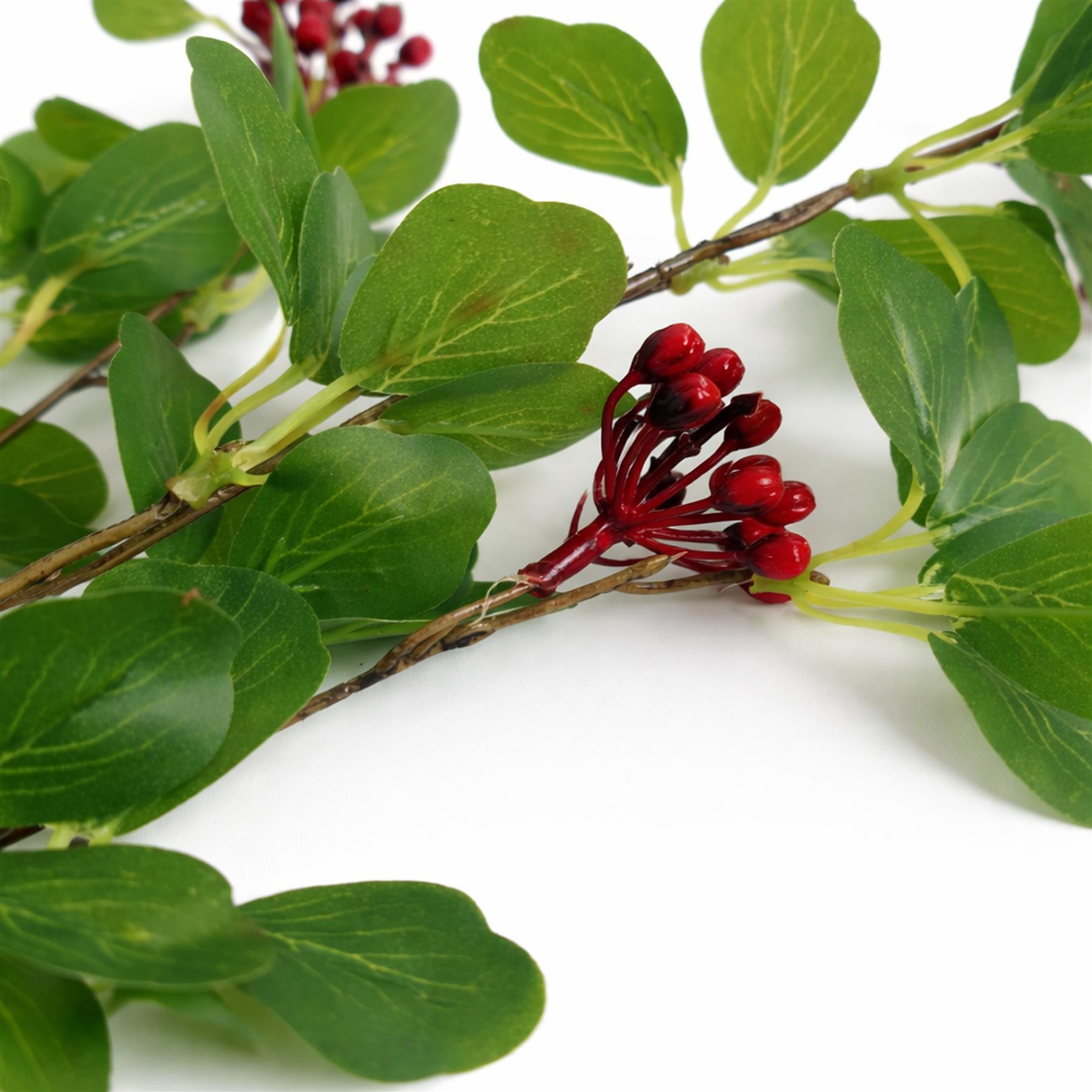 90cm Artificial Berry Foliage Spray Stem
