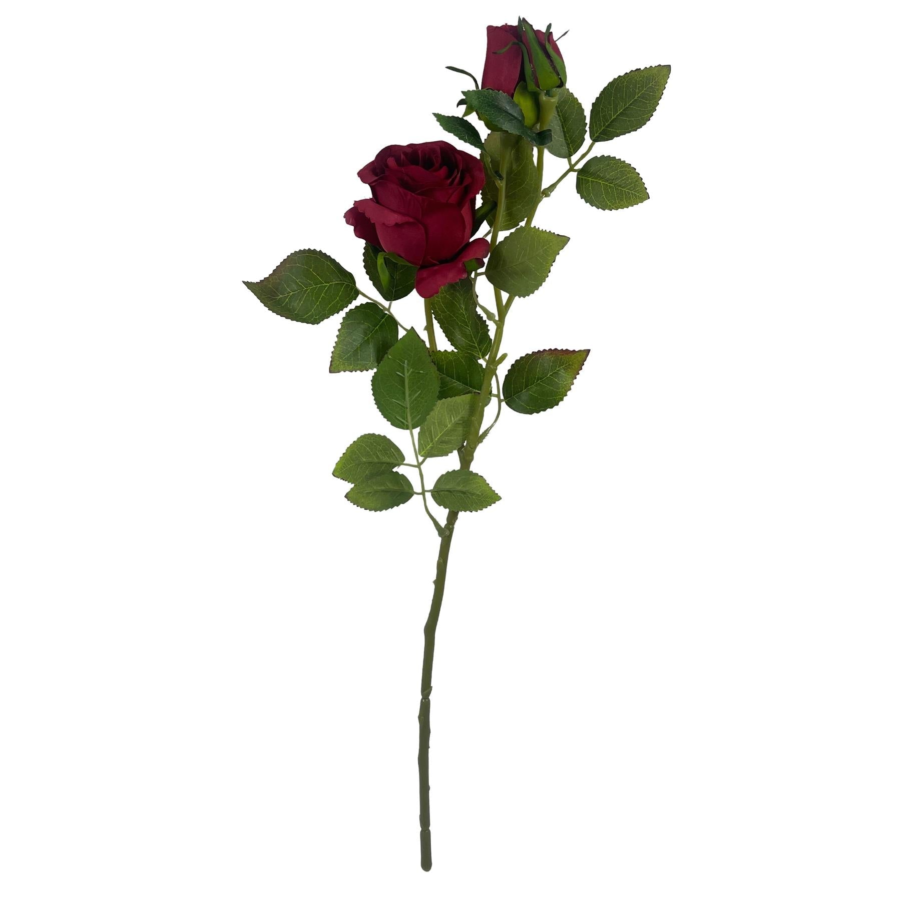 60cm Artificial Red Rose Flower