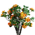 60cm Artificial Flower Foliage Spray Orange