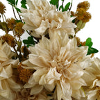 55cm Artificial Dahlia Flower Stem Dusty Cream