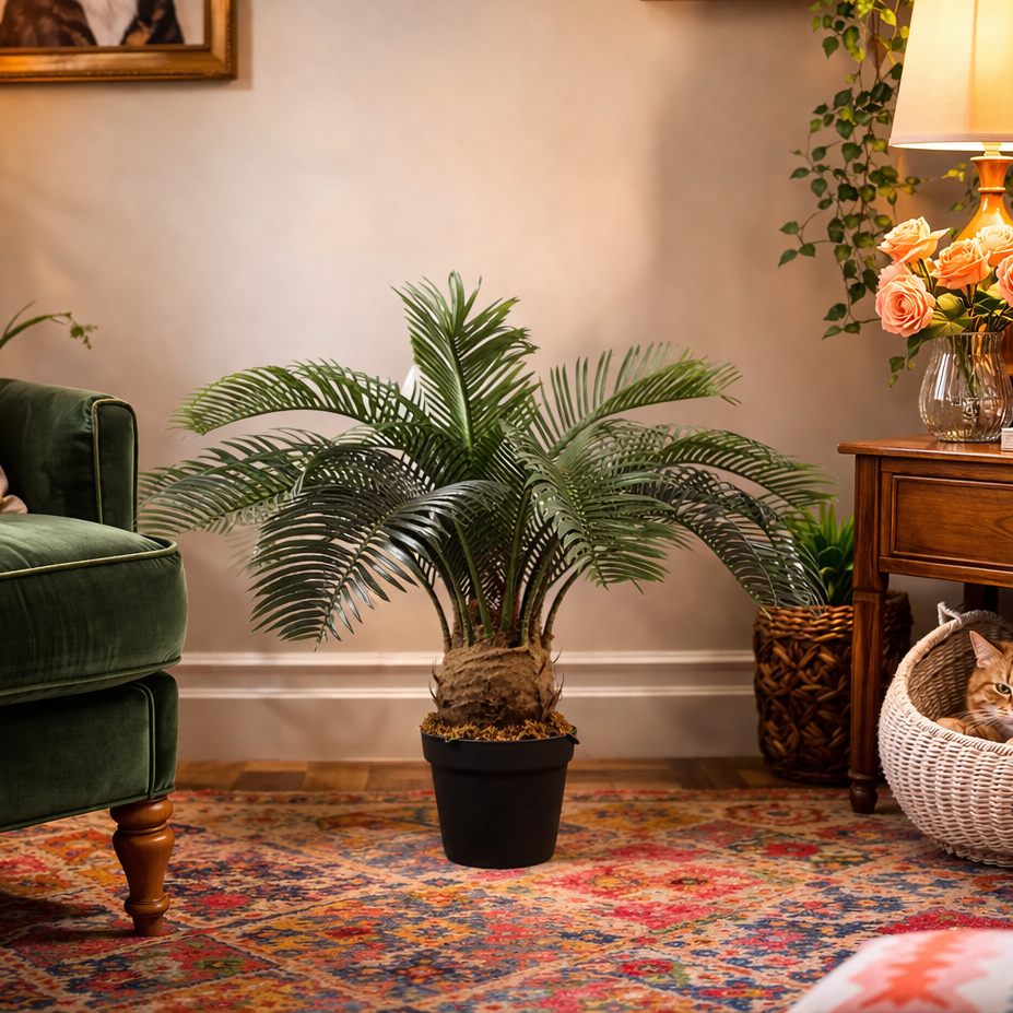60cm Artificial Tropical Cycas Palm Plant