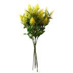 55cm Artificial Callistemon Pallidus Yellow Bottle Brush Stem