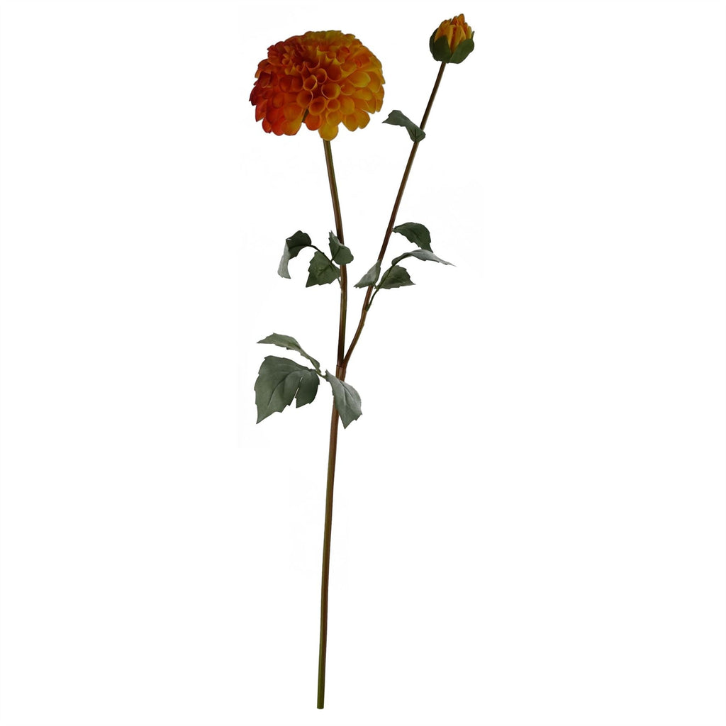75cm Dahlia Peony Artificial Foliage Retro Vase