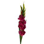 115cm Artificial Pink Gladioli Stem