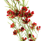 100cm Artificial Foliage with Small Flowers Red