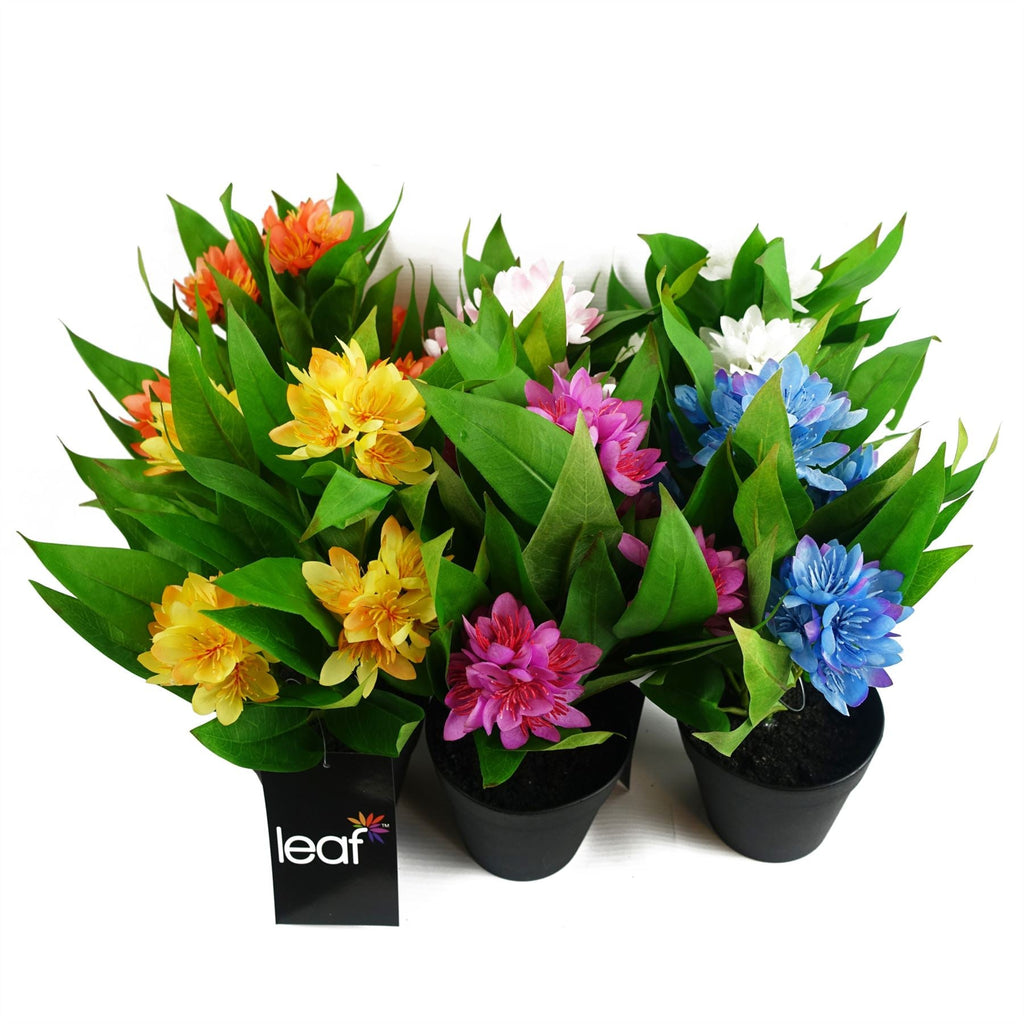 18cm Artificial Freesia Plant Yellow Flowering