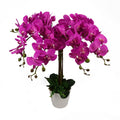 85cm Artificial Deluxe Bush Orchid Dark Pink
