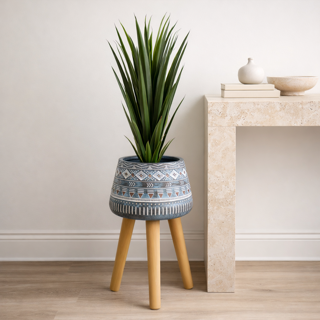 44cm x 26cm Aztec Blue Composite Large Planter