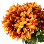 75cm Artificial Extra Large Reflex Chrysanthemum Orange
