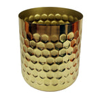 18cm Honeycomb Planter Gold x 15.5cm