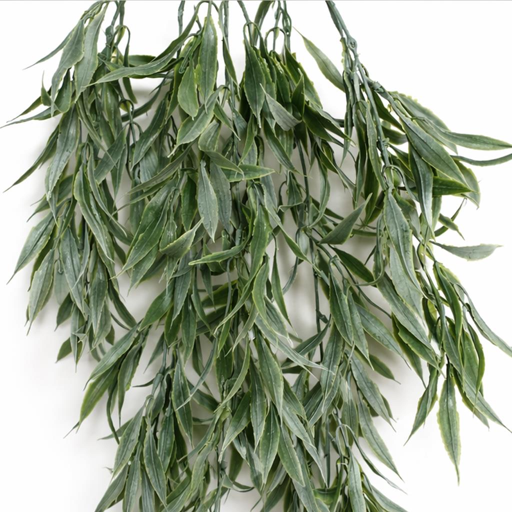 80cm Artificial Italian Ruscus Hanging Plant with Foliage Sage Green
