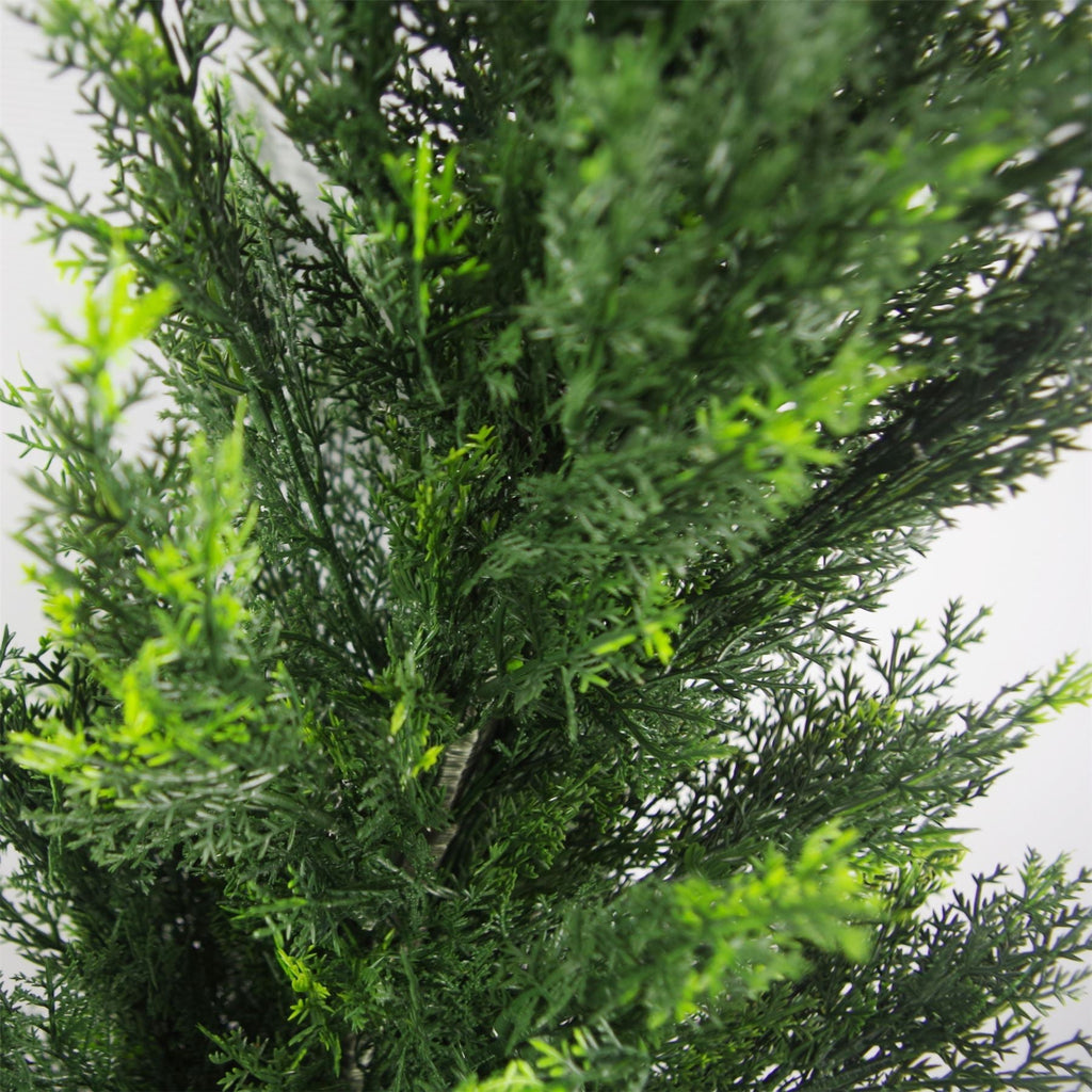 120cm Pair of Artificial Cedar Cypress Topiary UV Resistant