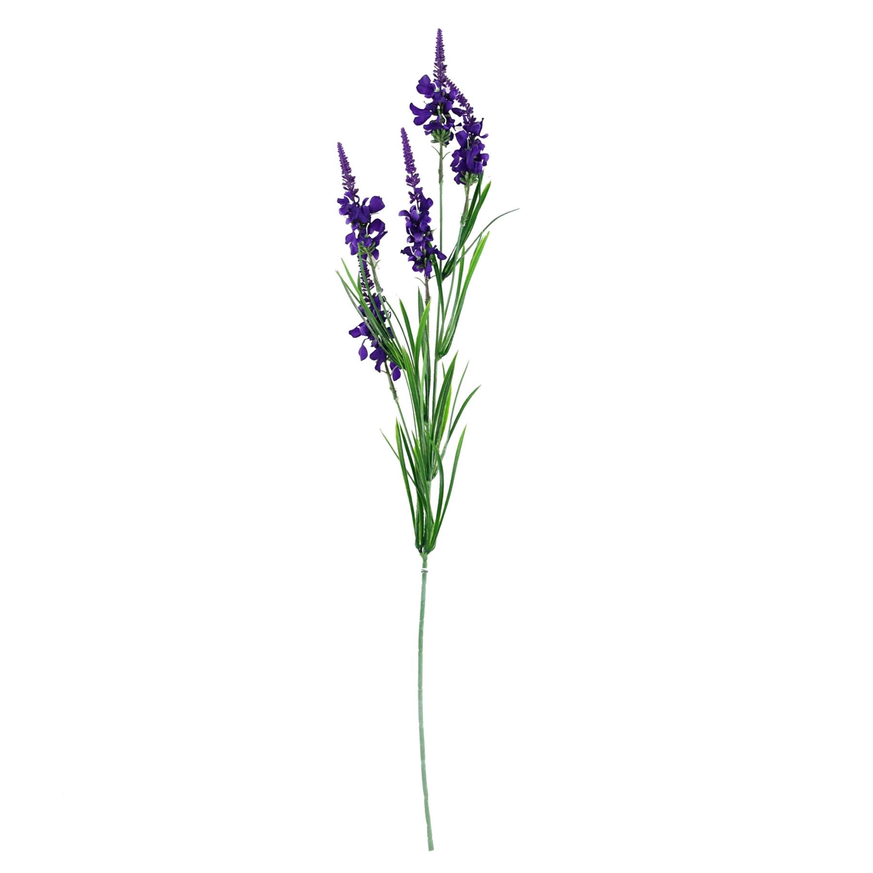 80cm Artificial Purple Chrysanthemum Arrangement Glass Vase