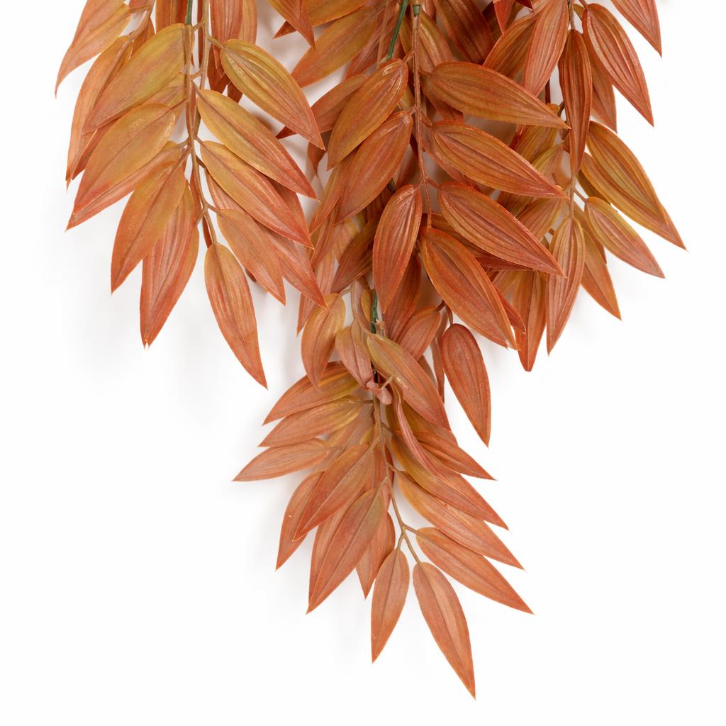 75cm Artificial Trailing Foliage Plant Dusty Orange Hanging Faux