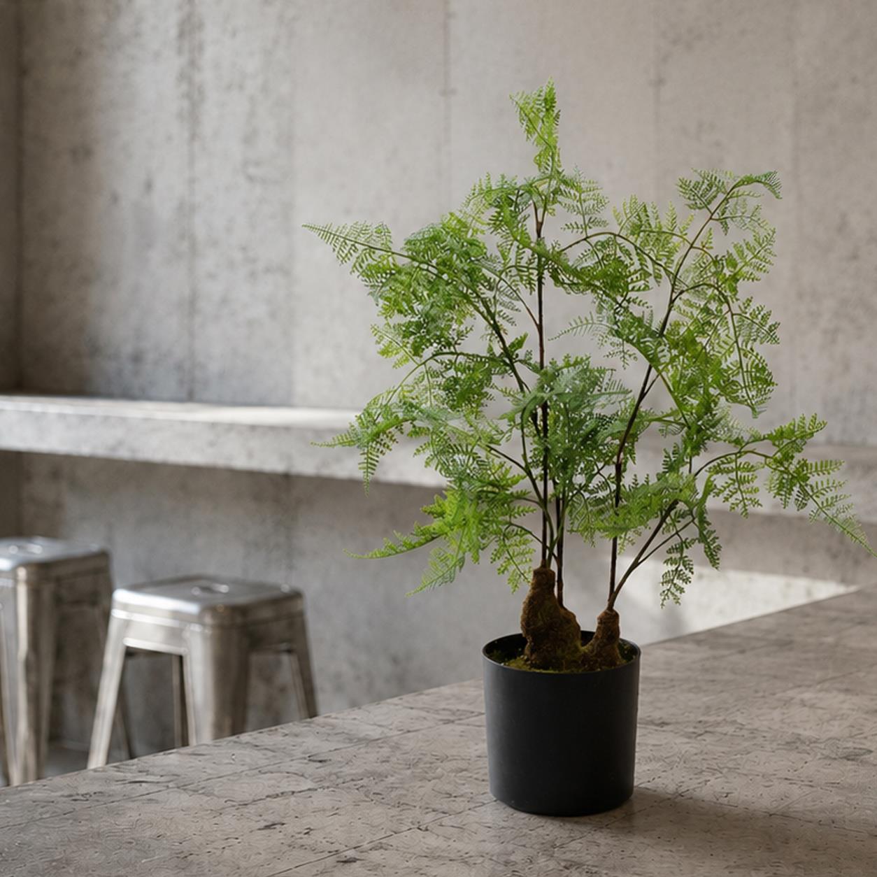 Artificial Natural Moss Base Fern Foliage Plant 60cm