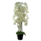 150cm Giant White Orchid Plant Artificial 189 flowers REAL TOUCH