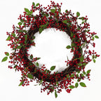 60cm Artificial Large Luxury Christmas Red Berry Floristry Wreath