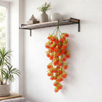 75cm Artificial Red Thistle Trailing Hanging Plant Faux Floral