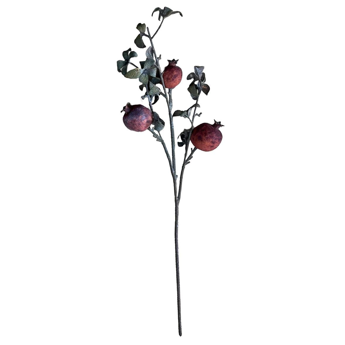 75cm Pomegranate Stem Artificial Red