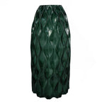 30cm Green Waves Glass Vase