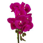 50cm Phalaenopsis Orchid Artificial Silver Dark Pink
