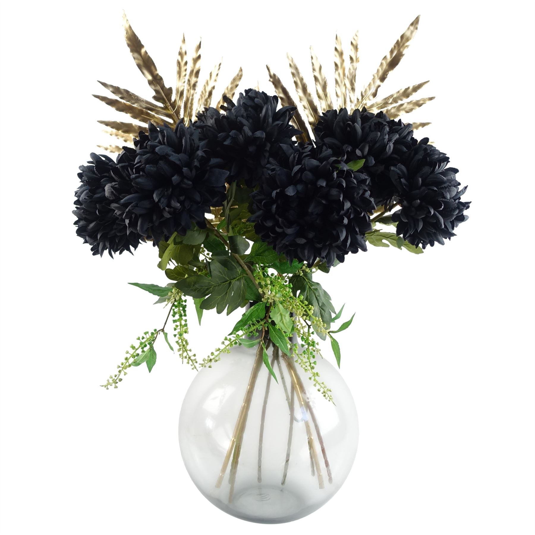 95cm Artificial Gold Palm Leaf