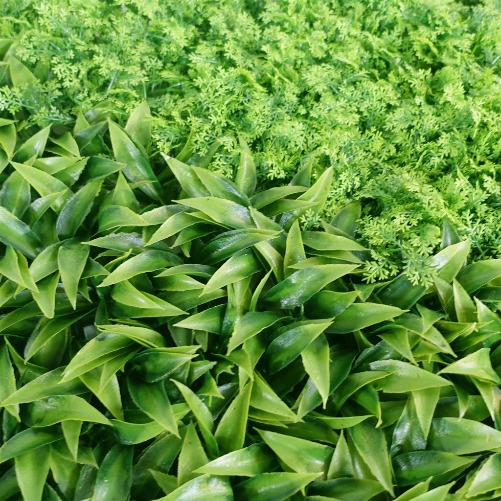 100cm Artificial Green Wall Panel Mixed Foliage Faux Living Wall