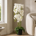 110cm Artificial White Orchid Plant Artifcial 41 REAL TOUCH flowers