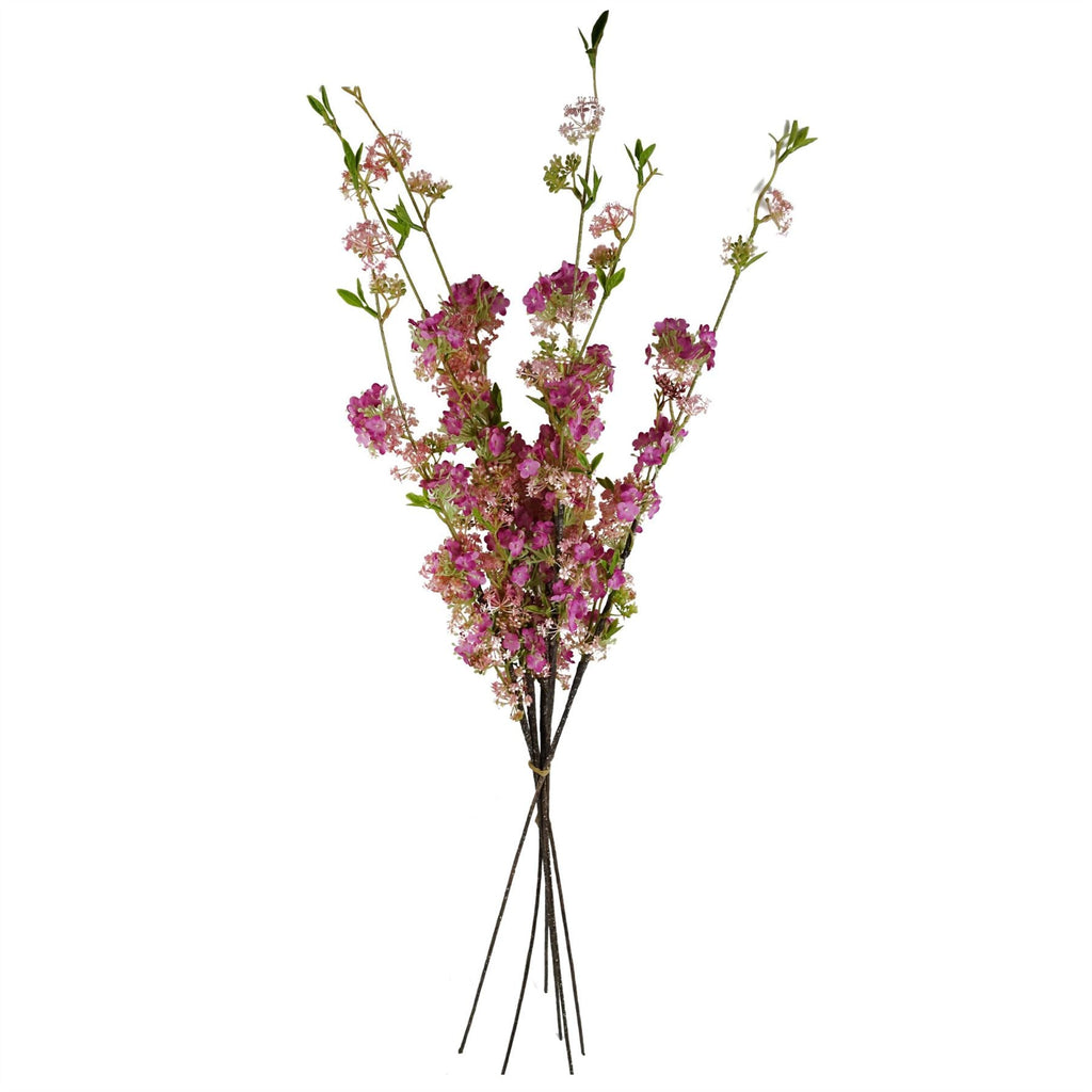 100cm Artificial Pink Blossom Spray Stem