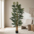 210cm Artificial Fire Retardant Phoenix Palm Tree Natural Trunk