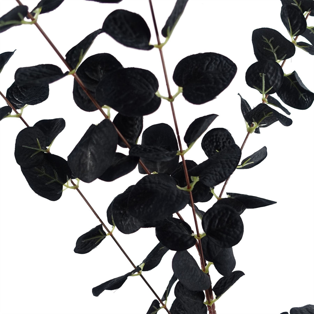 80cm Artificial Black Eucalyptus Foliage Stem