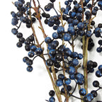 Artificial 70cm Blue Christmas Berry Spray