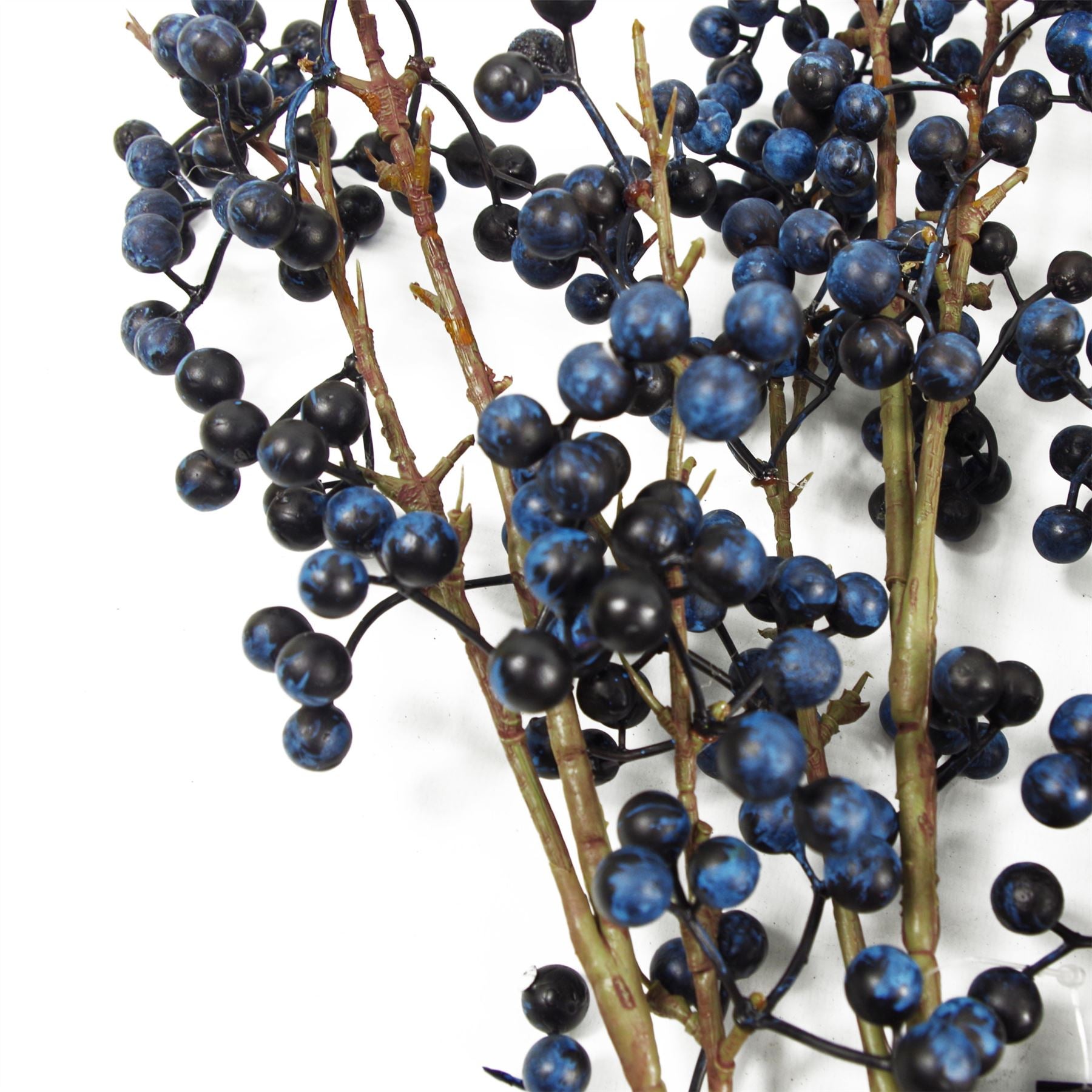 Artificial 70cm Blue Christmas Berry Spray