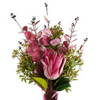 80cm Artificial Pink Eucalyptus Foliage Stem
