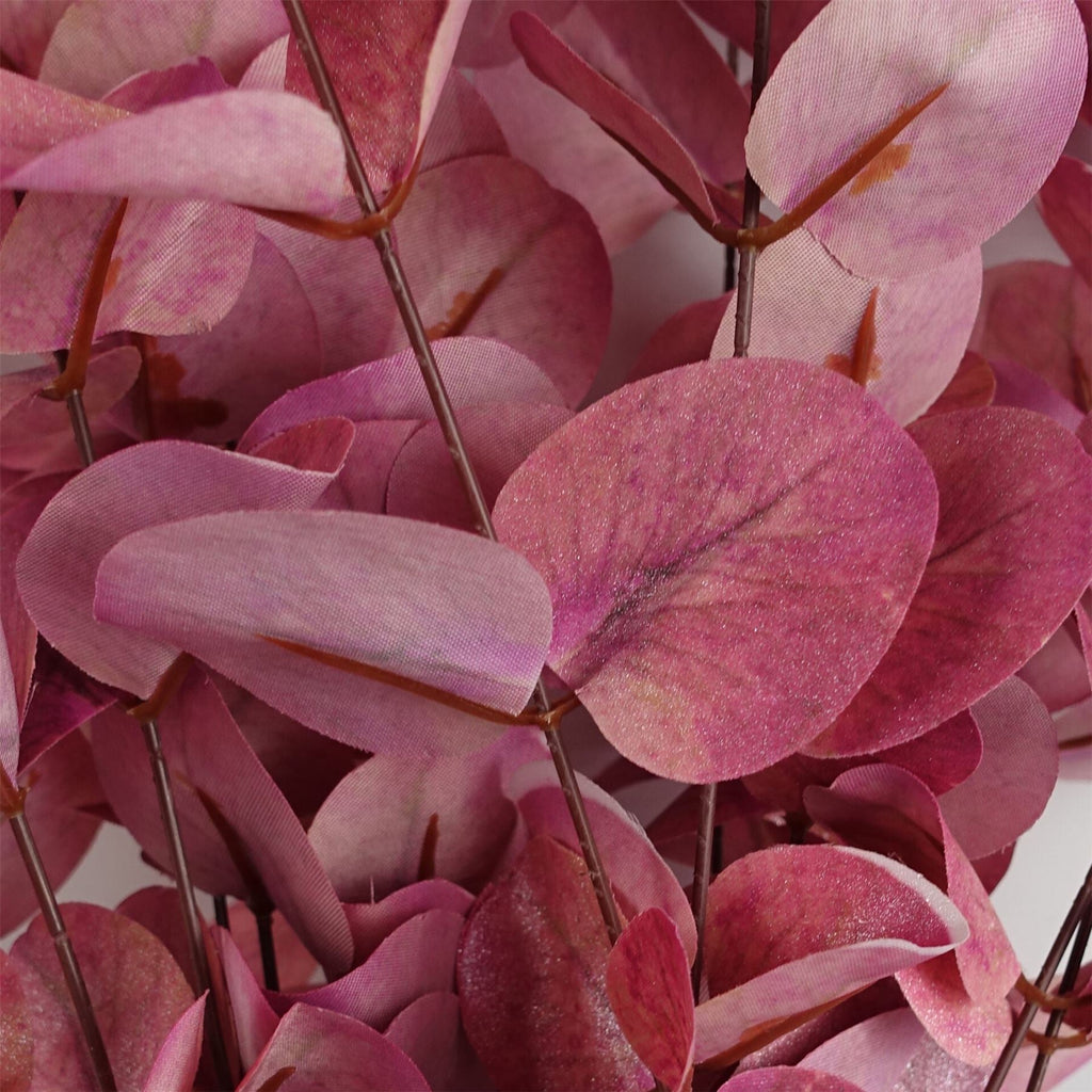 80cm Artificial Pink Eucalyptus Foliage Stem