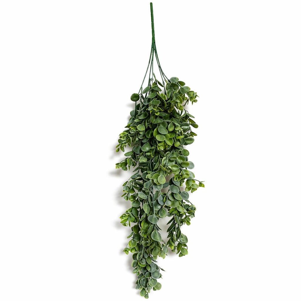 75cm Artificial Trailing Round Leaf Foliage Plant Bright Lime Green