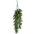 75cm Artificial Trailing Round Leaf Foliage Plant Bright Lime Green