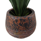 24cm x 30cm Large Zaturn Planter Brown Black