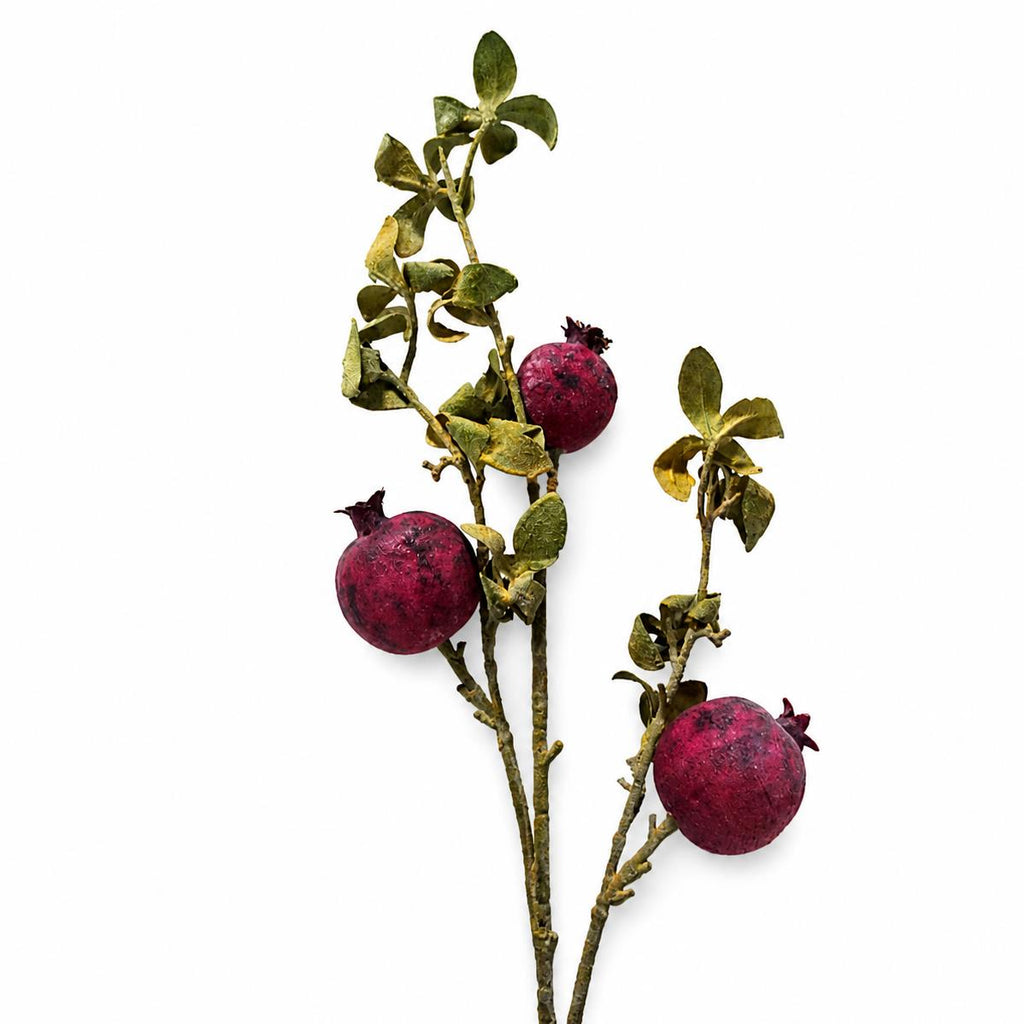 75cm Pomegranate Stem Artificial Purple