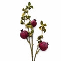 75cm Pomegranate Stem Artificial Purple