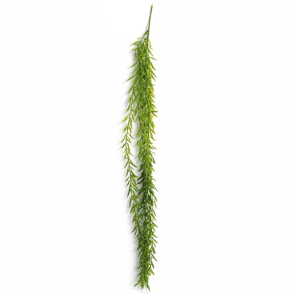 100cm Artificial Trailing Rhipsalis Hanging Plant Dark Green Tips