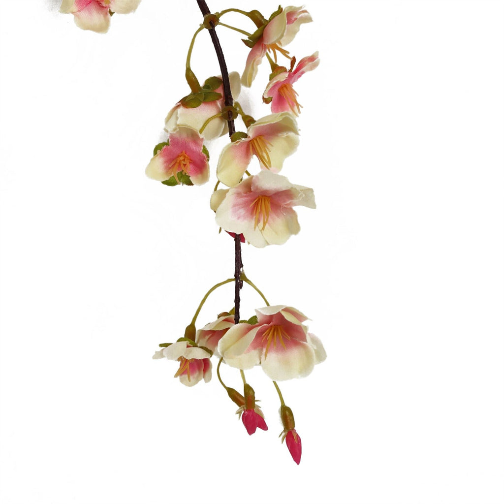 110cm Natural Pink Trailing Cherry Blossom Stem Artificial