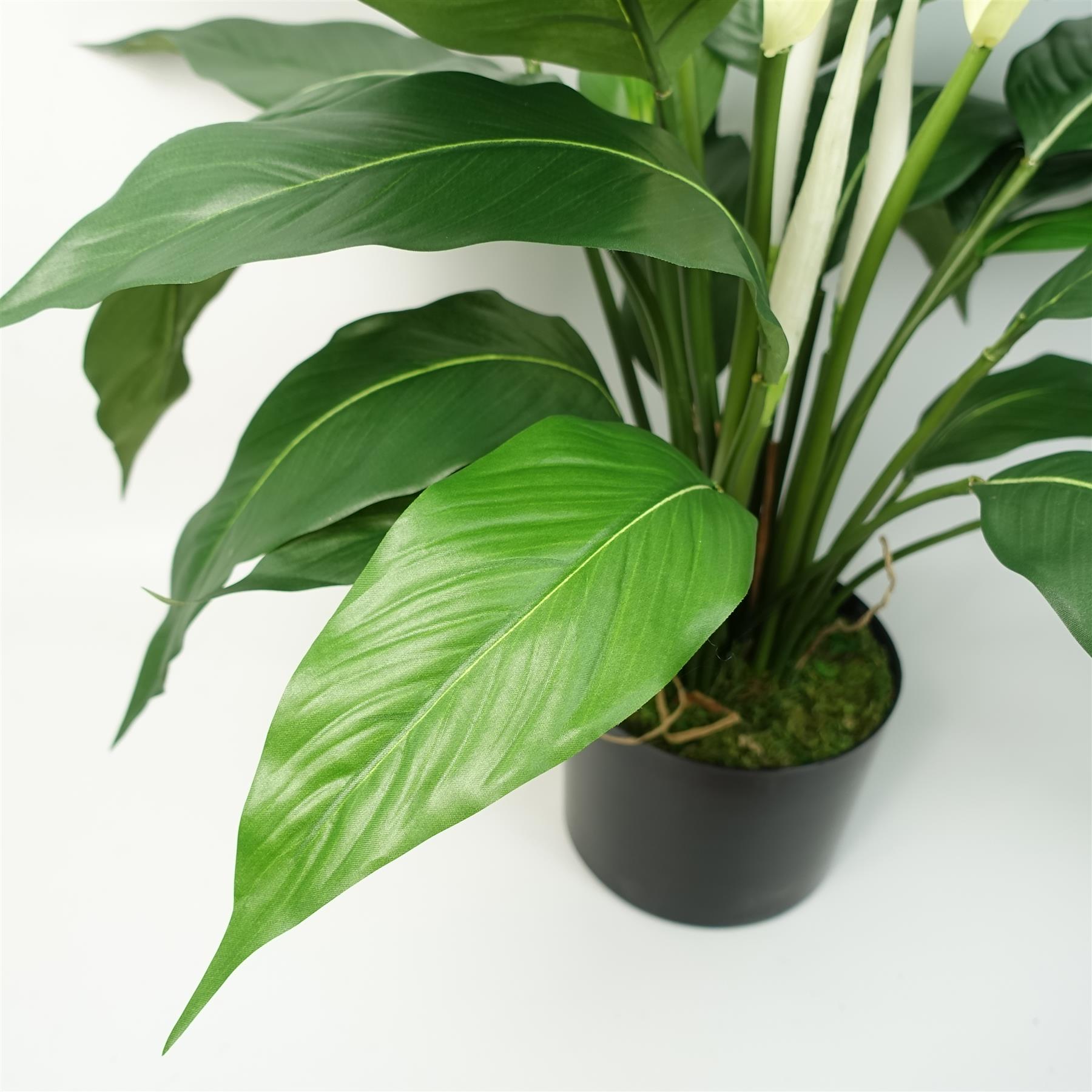 Artificial White Spathiphyllum Peace Lily