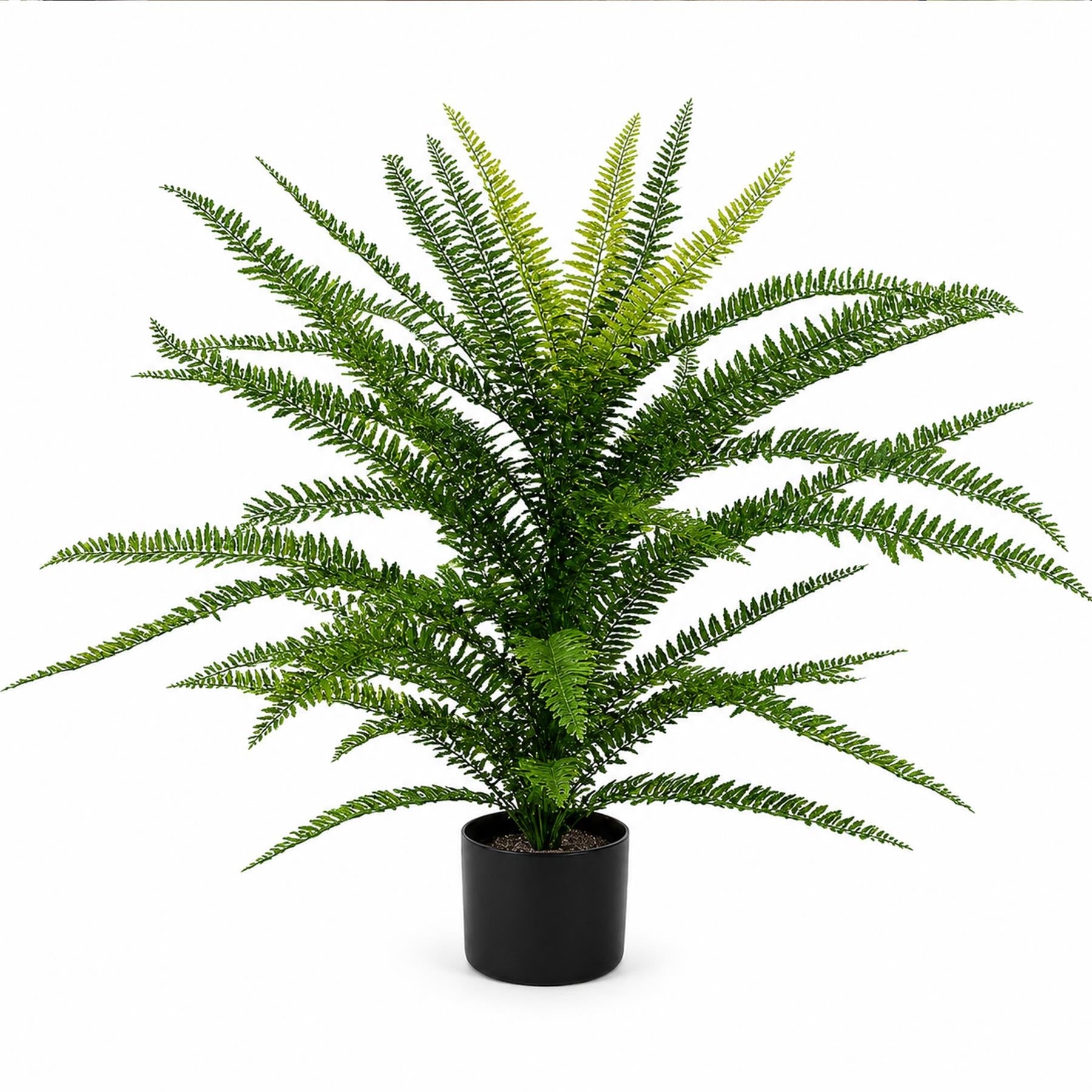75cm Artificial Fire Retardant Plastic Boston Fern Plant