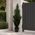120cm Artificial Cedar Cypress Topiary UV Resistant