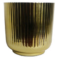 20cm Gold Fluted Planter