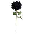 80cm Artificial Gold Palm and Peony Glass Vase