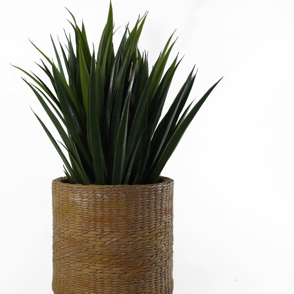 54cm x 30cm Rattan Effect Composite Large Planter