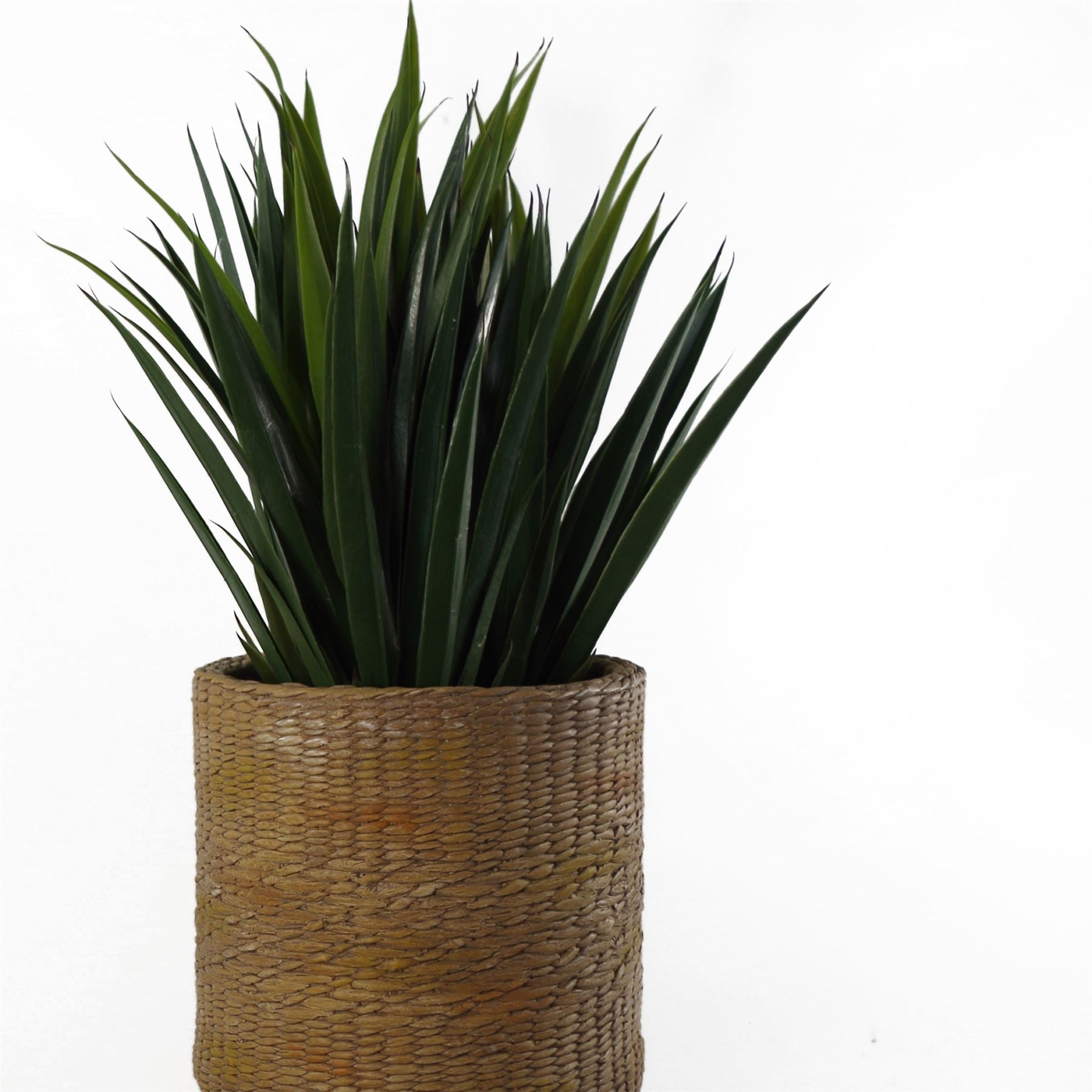 54cm x 30cm Rattan Effect Composite Large Planter