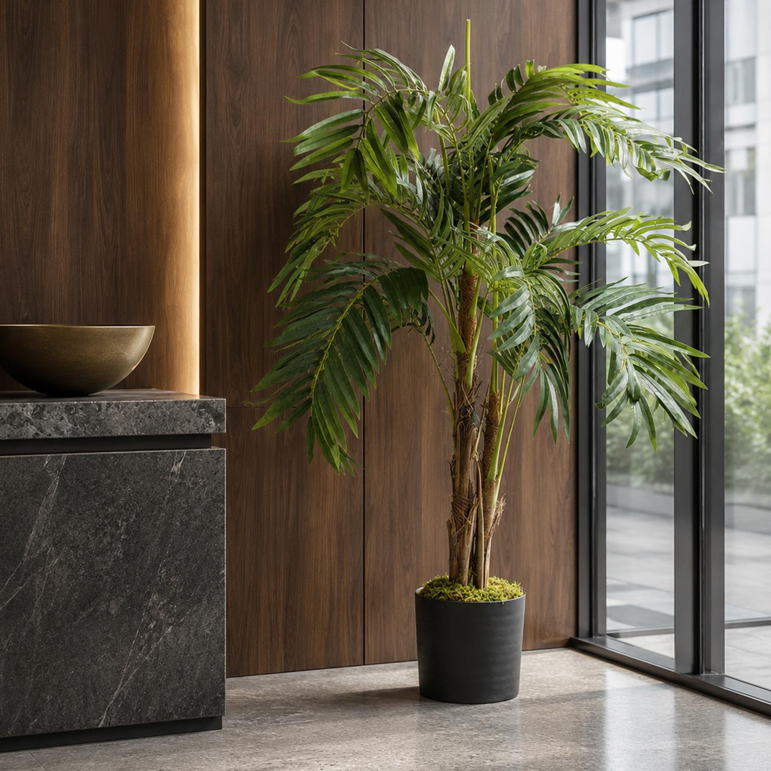 120cm Premium Artificial palm tree with pot
